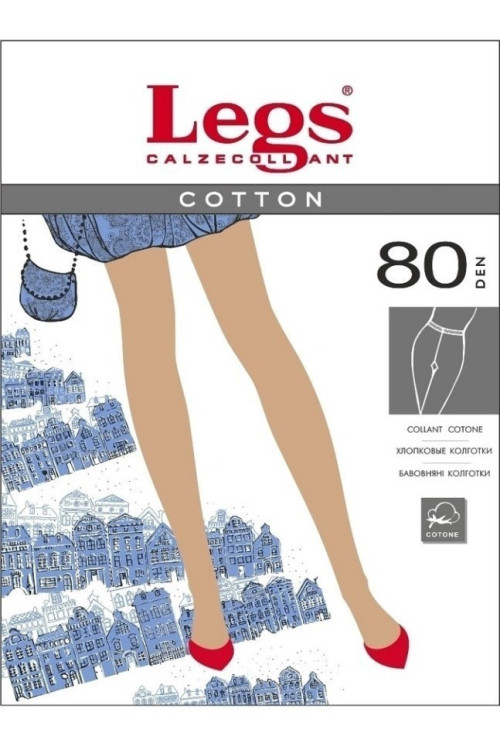 Колготки жіночі Legs 601 Cotton 80 Den