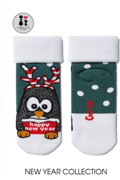 Носки детские Conte-kids Новогодние махровые (379) "Пигвин"