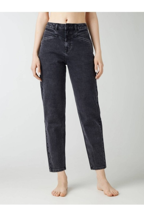 Джинси жіночі Conte Mom Fit CON-381 з високою посадкою та кокеткою